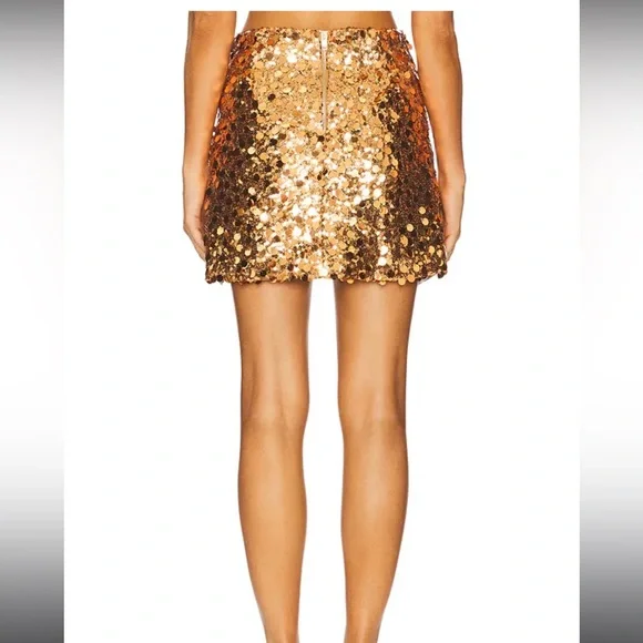 New Nookie Tyla Mini Skirt $199 Revolve Sequins Mini Size Small - Picture 5 of 5